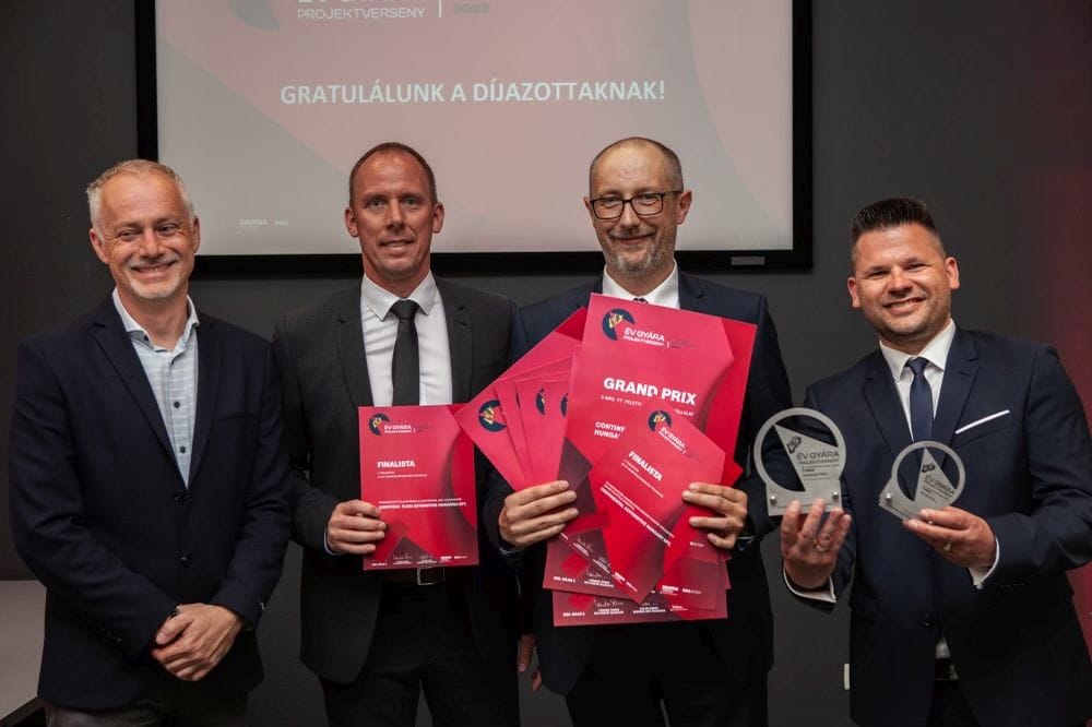 A Continental nyerte az Év Gyára Projektverseny egyik díját