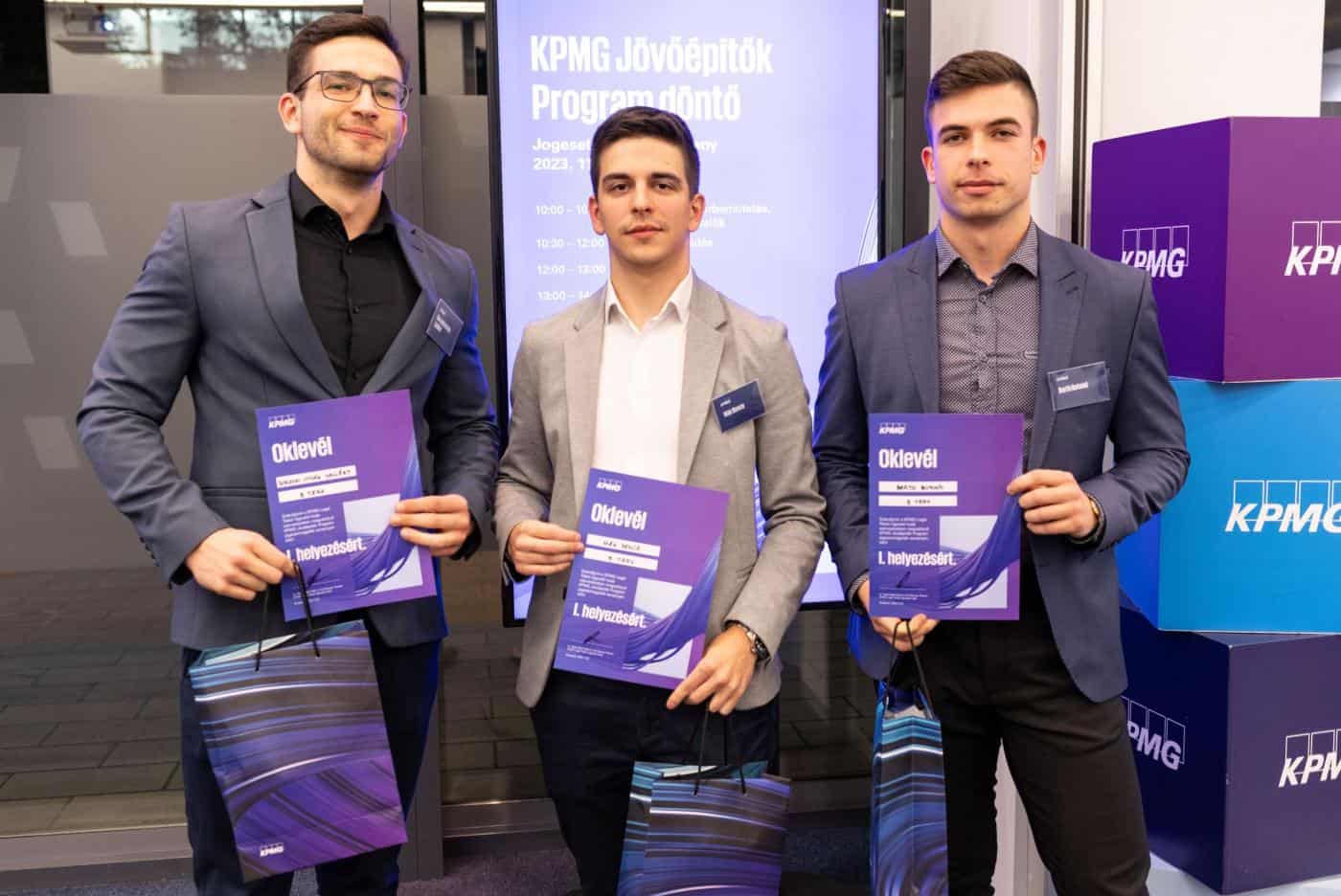 KPMG Jövőépítők Programja, 1. helyezettek, fotó: KPMG