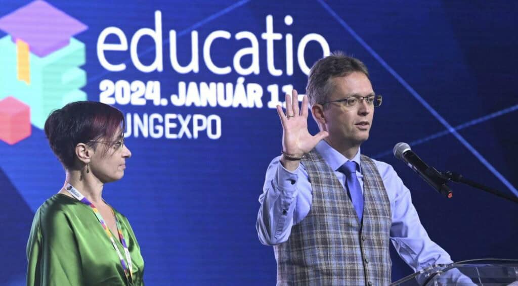 Vanó Renáta, Hankó Balázs (KIM) Educatio Oktatási Szakkiállítás, fotó: Educatio Oktatási Szakkiállítás