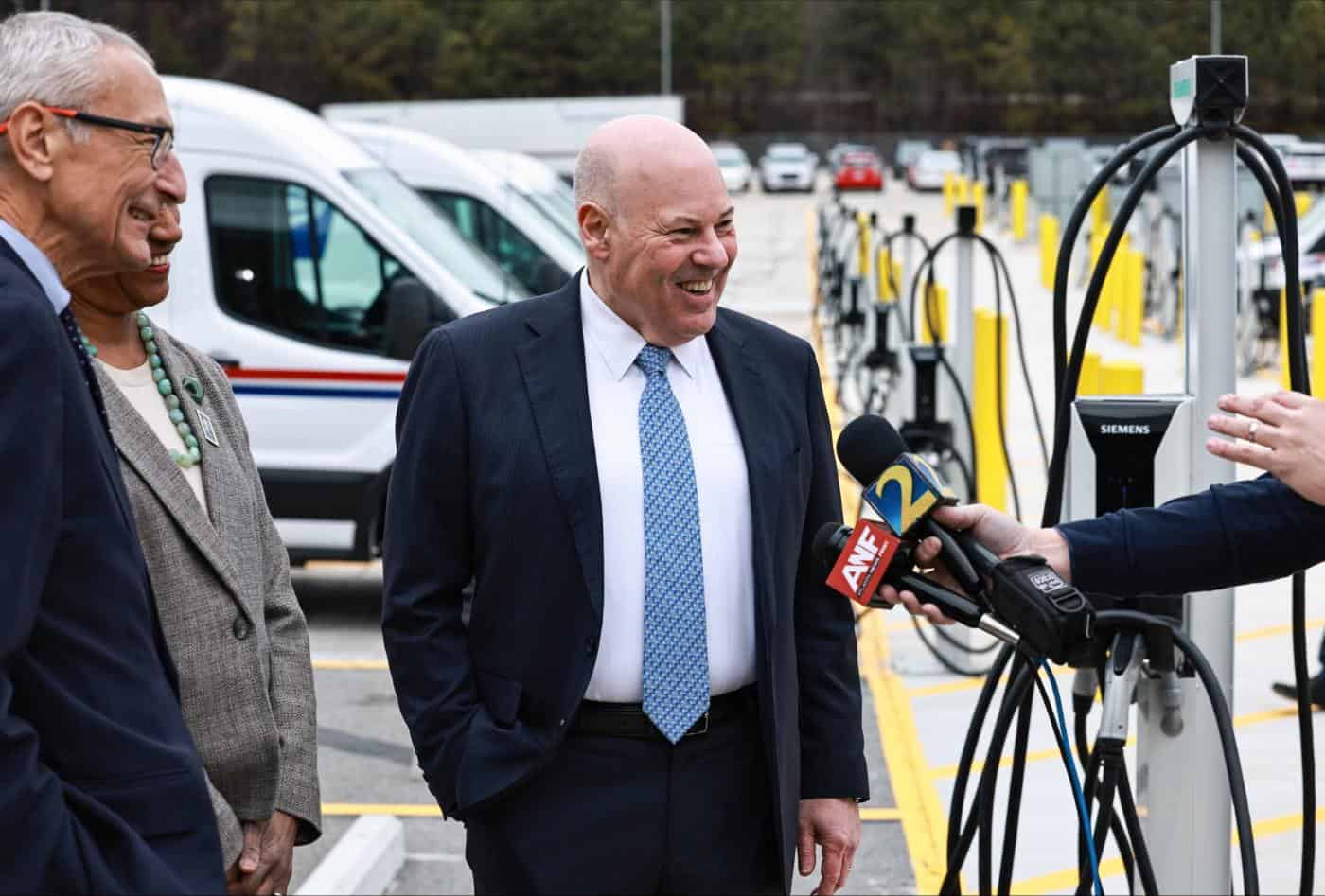Siemens e-töltő átadás, USPS Atlanta, forrás: USPS