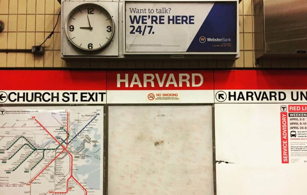 A Harvard metrómegálló - a kép illusztráció - fotó: Unsplash