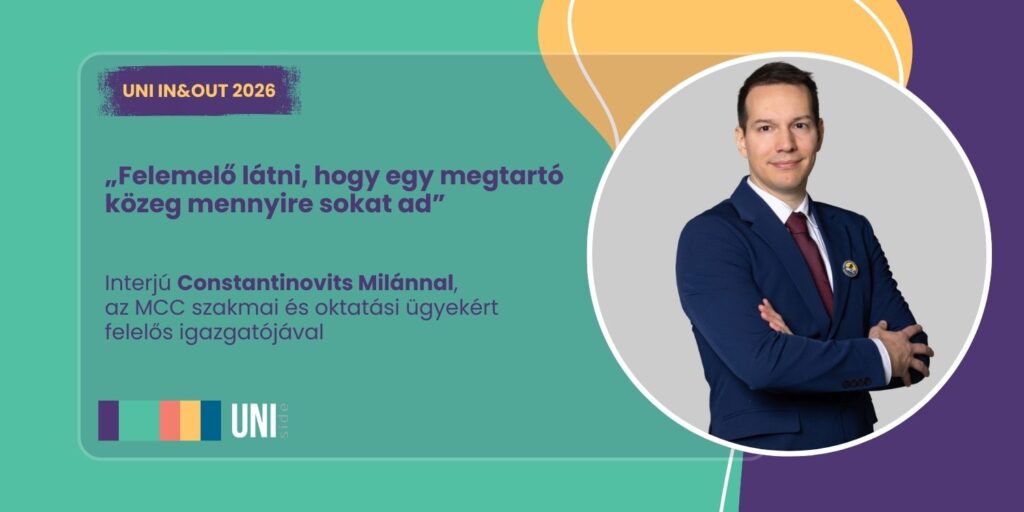 „Felemelő látni, hogy egy megtartó közeg mennyire sokat ad” – Interjú Constantinovits Milánnal