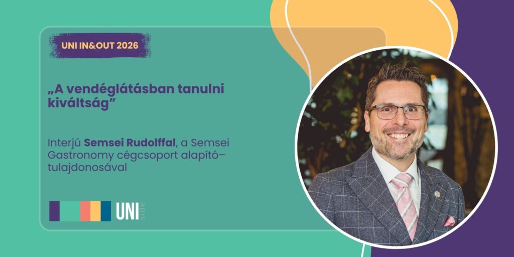 „A vendéglátásban tanulni kiváltság” – interjú Semsei Rudolffal
