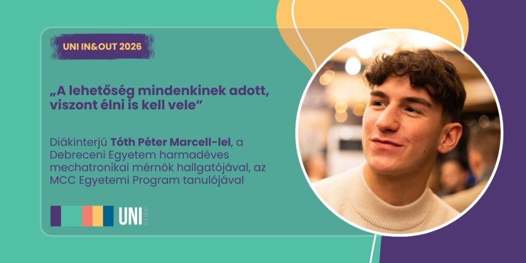 „A lehetőség mindenkinek adott, viszont élni is kell vele” – diákinterjú Tóth Péter Marcell-lel, a Debreceni Egyetem mechatronikai mérnök hallgatójával