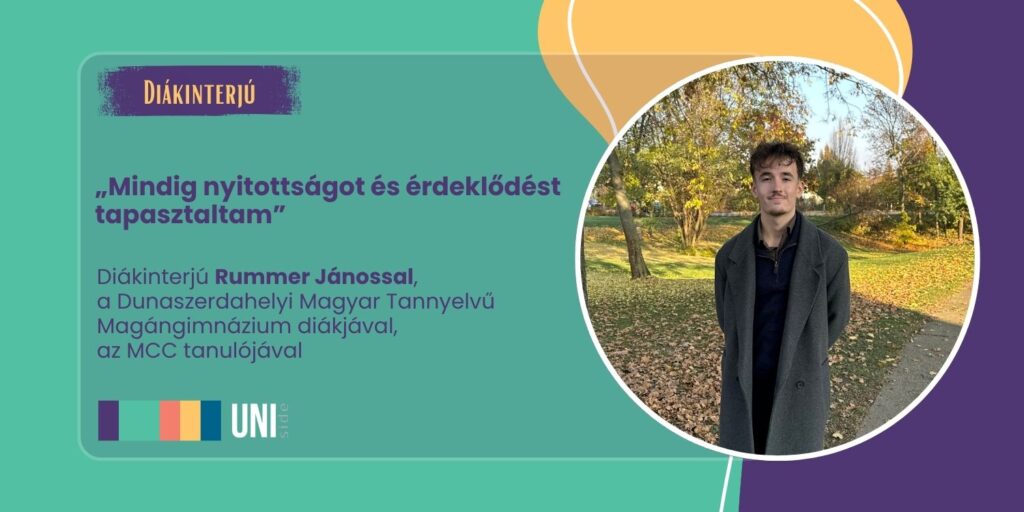 „Mindig nyitottságot és érdeklődést tapasztaltam” – Diákinterjú Rummer Jánossal