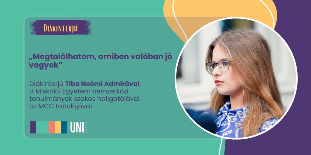 „Megtalálhatom, amiben valóban jó vagyok” – Diákinterjú Tiba Noémi Admirával