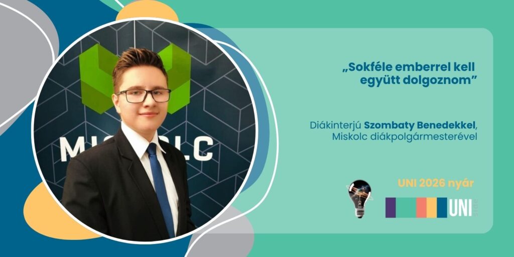 „Sokféle emberrel kell együtt dolgoznom” – Diákinterjú Szombaty Benedekkel