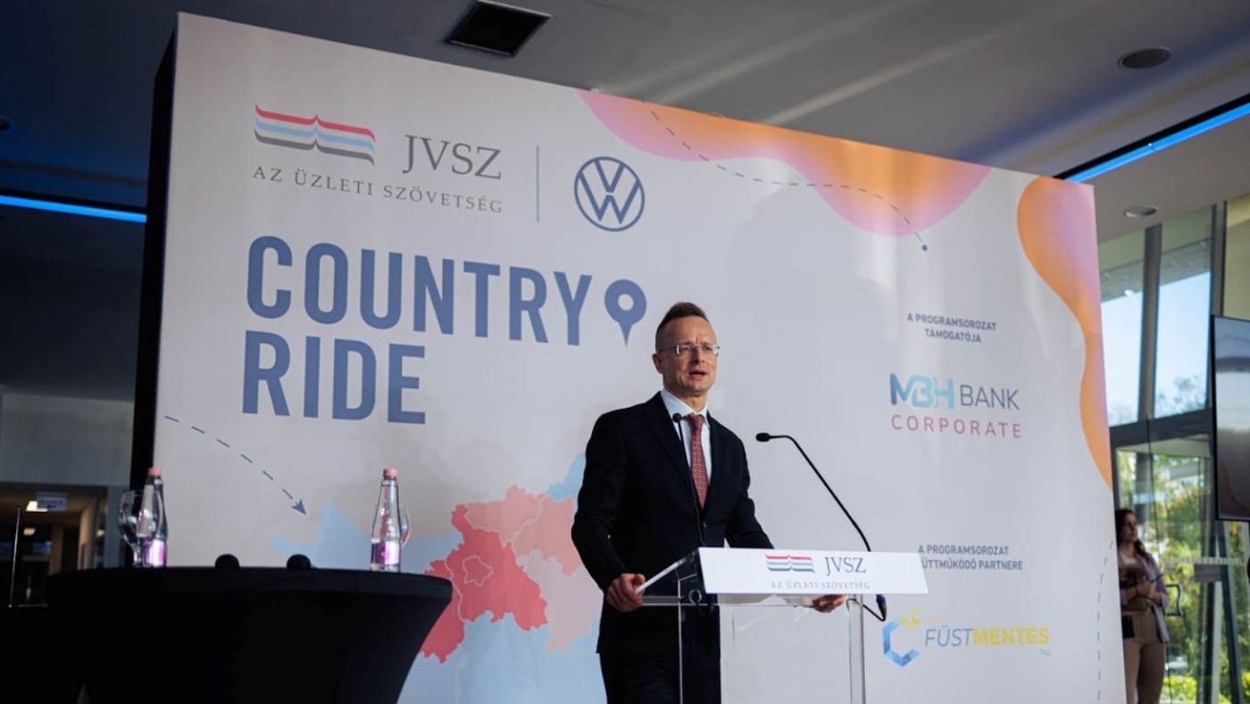 Szijjártó Péter, külgazdasági és külügyminiszter, JVSZ Country Ride eseménysorozatán, fotó: Makronóm Intézet 