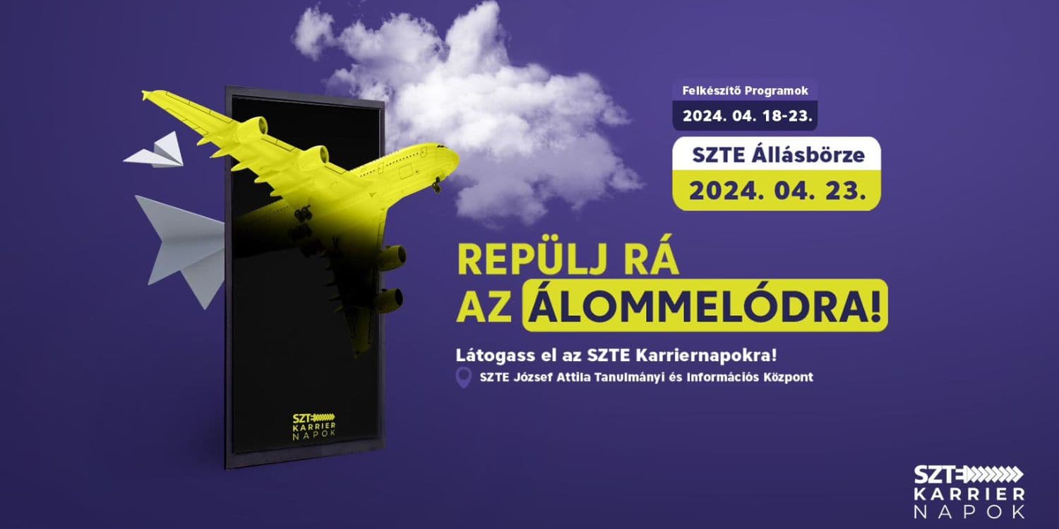 SZTE karriernapok plakátja.